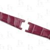 Buy Custom Harry Winston Avenue watch band 15mm Belly Scale American Alligator Black leather watch straps (2)