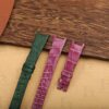 Buy Custom Harry Winston Avenue watch band 15mm Belly Scale American Alligator leather watchstraps (2)