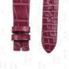 Buy Custom Harry Winston Avenue watch band 15mm Belly Scale American Alligator purple leather watch straps (3)