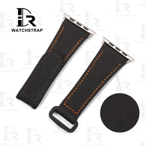 NEW 2023 New Apple watch Black Velcro canvas Pattern Rubber watch strap 38mm 40mm 42mm 44mm straps (2) NEW 2023 New Apple watch Black Velcro canvas Pattern Rubber watch strap 38mm 40mm 42mm 44mm straps (2)