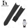 Buy Custom Cartier Pasha replacement strap Black Canvas Nylon handmade watch band (1)