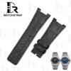 Buy Custom IWC Ingenieur 323909 Black Leather Strap 28mm Replacement watch band (1)