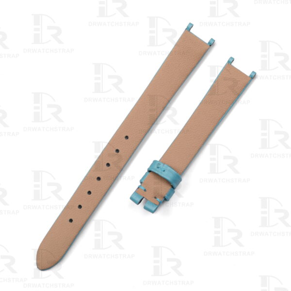 Buy Custom Ice Blue Satin watch band for Van Cleef & Arpels Alhambra watch straps 10mm 11mm 12mm 13mm replacement (2)