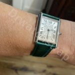 Cartier Vermeil Ronde vendome Must De Cartier Ronde Trinity blue leather strap (1)