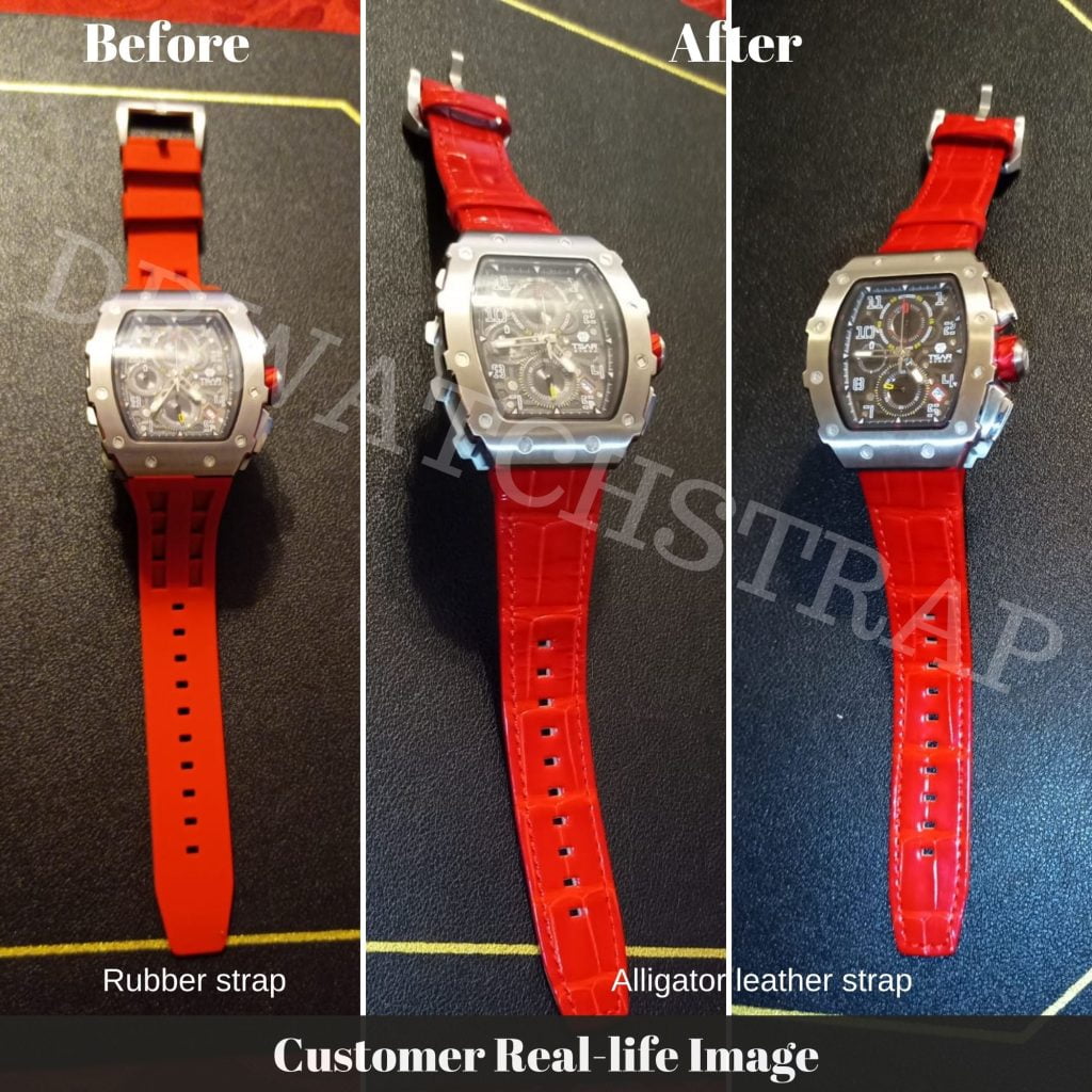 Custom alligator strap for Tsar Bomba Watch (1)