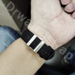 Custom nylon canvas watch band for Bvlgari Bulgari Diagono watch (1) Handmade Black Leather Strap for Bvlgari Diagono watch