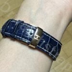 Cartier Must de Vendome watch brown replacement leather watch band strap for sale