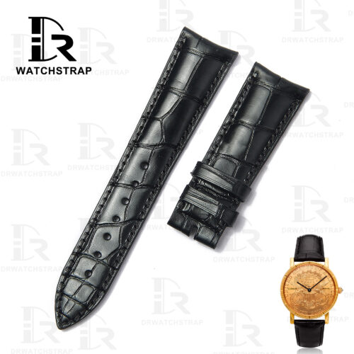 Buy Custom Corum twenty dollar gold coin watch strap 20mm Black Alligator leather watch band (1) Buy Custom Corum twenty dollar gold coin watch strap 20mm Black Alligator leather watch band (1)