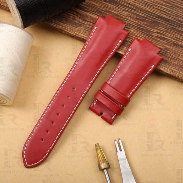 Buy Custom Girard Perregaux laureato straps Red calf Calfskin leather Handmade watchband strap (1) Buy Custom Girard Perregaux laureato straps Red calf Calfskin leather Handmade watchband strap (1)