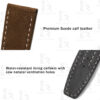 Buy Custom black bay p01 tudor straps Brown Suede leather watch strap replacement 20mm (3)