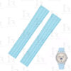 Buy Patek Philippe Aquanaut 5069 5067 5068 5072 19mm Lady's Sky Blue rubber watch strap replacement watch band