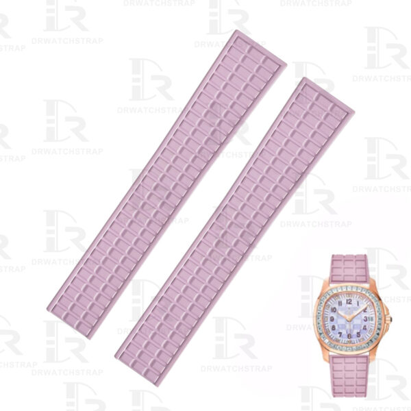 Buy Patek Philippe Aquanaut 5069 5067 5068 5072 19mm Lady's Violets rubber watch strap replacement watchbands