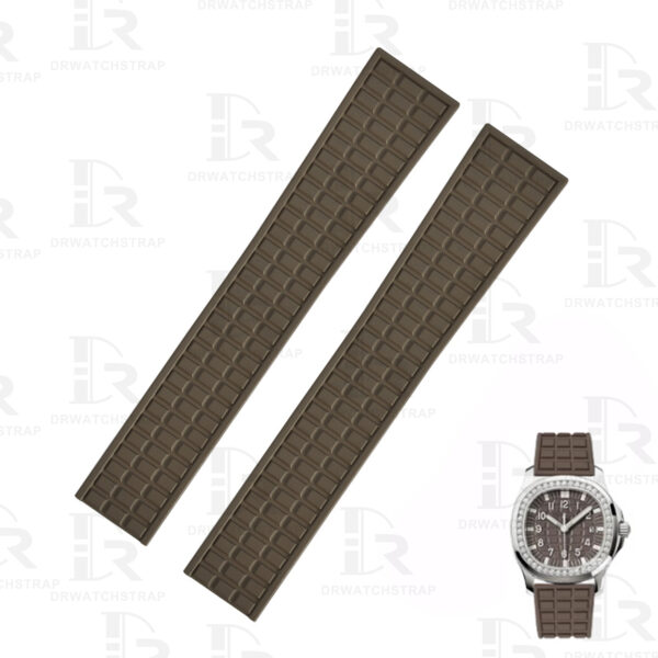 Buy replacement Patek Philippe Aquanaut 5069 5067 5068 5072 19mm Lady's Coffee rubber watch strap