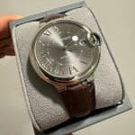 Cartier Ballon Bleu brown alligator replacement watch band strap colorful alligator leather replacement strap for Cartier Ballon Bleu de watch band