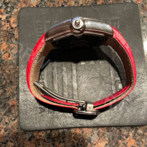 Cartier Roadster red alligator leather strap replacement watch band for sale (1)
