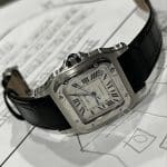 Cartier Santos quickswitch red alligator leather strap