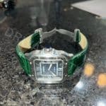 Cartier Santos Blue alligator leather strap