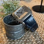 Custom Epsom Leather watch strap for Cartier Santos Large and Medium