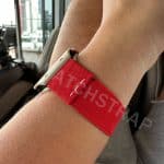 Richard Mille Replacement Red Elastic watch band strap for sale Custom handmade Canvas Velcro watch band for Richard Mille watch strap (1)