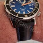 Carl F. Bucherer Patravi Big Date Chronograph brown leather watch band strap replacement for sale drwatchstrap (1)