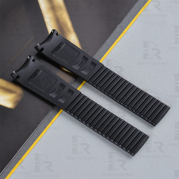 Buy Replacement Patek philippe aquanaut 5164 5167 5968 21mm men's Black rubber watch strap (2)
