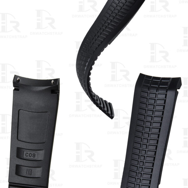 Buy Replacement Patek philippe aquanaut 5164 5167 5968 21mm men's Black rubber watch strap (3)