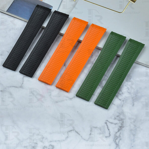 Buy Replacement Patek philippe aquanaut 5164 5167 5968 watch band 21mm men's Black rubber watch strap (2)