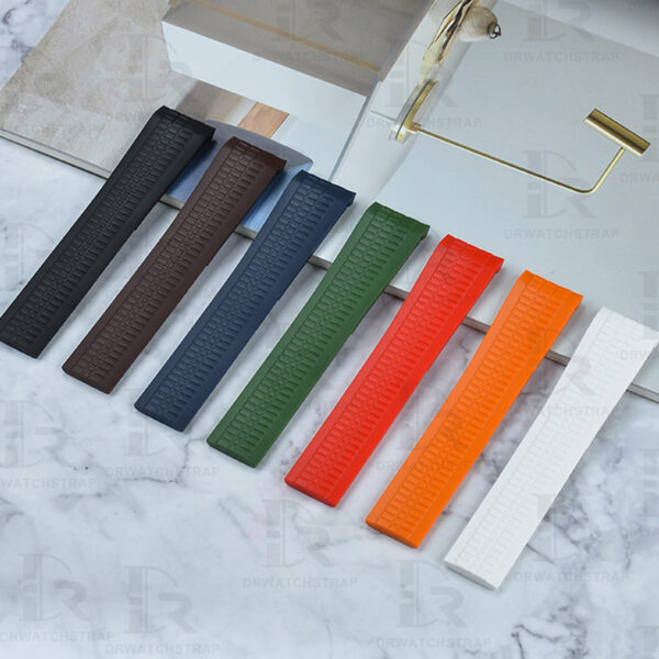 Buy Replacement Patek philippe aquanaut 5164 5167 5968 watchbands 21mm men's Black rubber watch strap