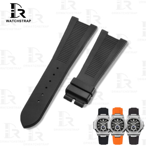 Replacement Rubber straps 25mm patek philippe nautilus Black rubber strap (1) Replacement Rubber straps 25mm patek philippe nautilus Black rubber strap (1)