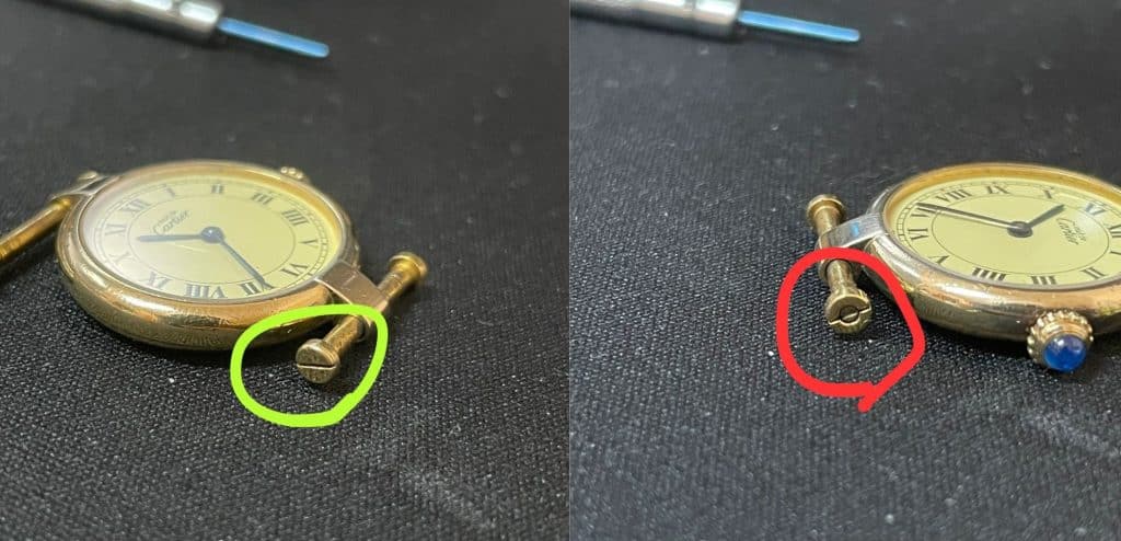 must de cartier vendome vintage how to replace change watch band strap