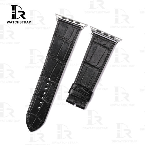 Buy Custom Apple watch strap Black Belly Scale American Alligator 38mm 40mm 42mm 44mm Handmade watch bands (1) Buy Custom Apple watch strap Black Belly Scale American Alligator 38mm 40mm 42mm 44mm Handmade watch bands (1)