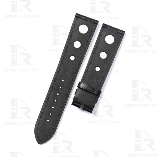 Buy Custom Black American Alligator Leather watch strap for Chopard Mille Miglia with 3 holes 19mm 20mm 23mm Handmade watchbands for sale (2) Buy Custom Black American Alligator Leather watch strap for Chopard Mille Miglia with 3 holes 19mm 20mm 23mm Handmade watchbands for sale (2)