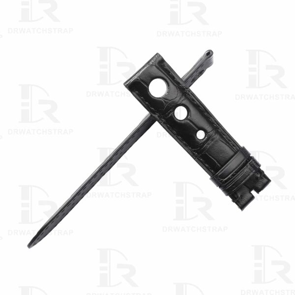 Buy Custom Black American Alligator Leather watch straps for Chopard Mille Miglia with 3 holes 19mm 20mm 23mm Handmade watch band for sale (2) Buy Custom Black American Alligator Leather watch straps for Chopard Mille Miglia with 3 holes 19mm 20mm 23mm Handmade watch band for sale (2)