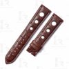 Buy Custom Dark Brown American Alligator Leather watch strap for Chopard Mille Miglia with 3 holes 19mm 20mm 23mm Handmade watchbands for sale Buy Custom Dark Brown American Alligator Leather watch strap for Chopard Mille Miglia with 3 holes 19mm 20mm 23mm Handmade watchbands for sale
