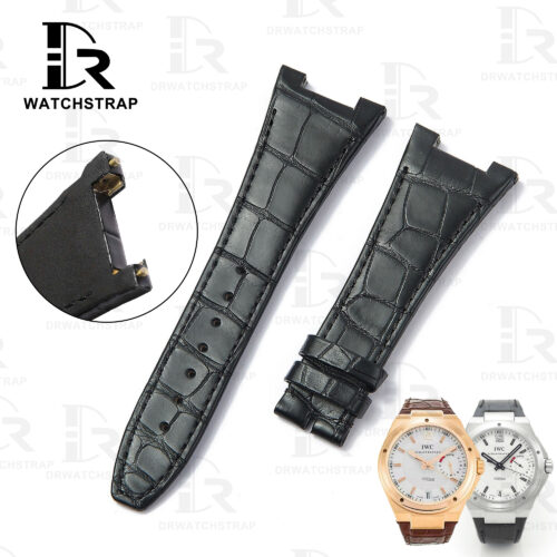 Buy Handmade Custom Black Alligator leather watch band IWC big ingenieur strap Replacement watchband (1) Buy Handmade Custom Black Alligator leather watch band IWC big ingenieur strap Replacement watchband (1)