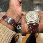 Squale Matic 60 Atmos Dive Watch band blue canvas fabric nylon sailcloth strap (3)