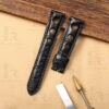 Custom Black American Alligator Leather watch strap for Chopard Mille Miglia with 3 holes 19mm 20mm 23mm Handmade watchbands for sale (2) Custom Black American Alligator Leather watch strap for Chopard Mille Miglia with 3 holes 19mm 20mm 23mm Handmade watchbands for sale (2)