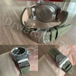 Rolex Daytona orange leather strap watch band (1)