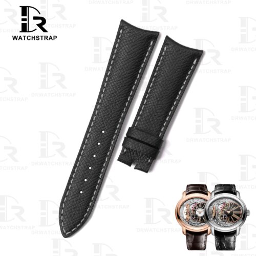Buy Curved End custom Black Epsom leather watch band for Audemars Piguet Millenary Handmade ap leather strap for sale (1) Buy Curved End custom Black Epsom leather watch band for Audemars Piguet Millenary Handmade ap leather strap for sale (1)