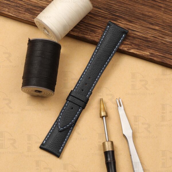 Buy Curved End custom Black Epsom leather watchbands for Audemars Piguet Millenary Handmade ap leather strap for sale (1) Buy Curved End custom Black Epsom leather watchbands for Audemars Piguet Millenary Handmade ap leather strap for sale (1)
