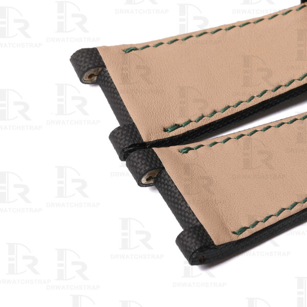 Handmade Black Canvas watch bands for Girard Perregaux Laureato watch straps replacement GP 81005 for sale (2) Handmade Black Canvas watch bands for Girard Perregaux Laureato watch straps replacement GP 81005 for sale (2)