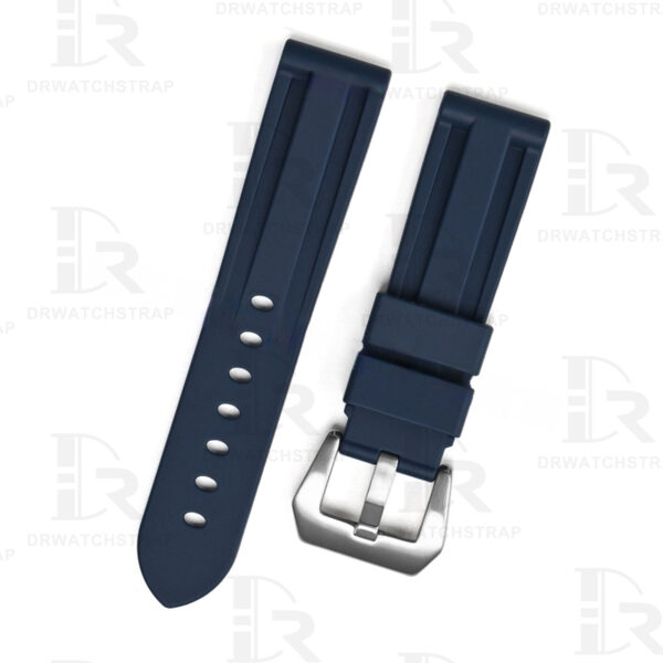 FKM rubber Panerai Rubber watch bands 22mm 24mm Replacement Blue watch strap for sale