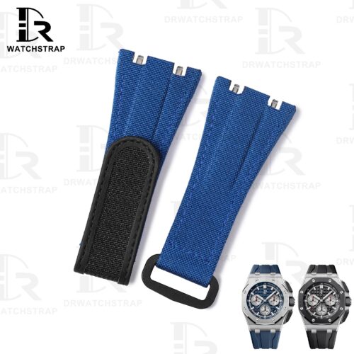 Buy custom udemars Piguet Royal Oak Offshore Diver 15710 26420 quick release Blue strap Velcro watch band Canvas handmade for sale (1) Buy custom udemars Piguet Royal Oak Offshore Diver 15710 26420 quick release Blue strap Velcro watch band Canvas handmade for sale (1)