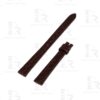 Custom Brown Round-scale alligator leather watch band for Chopard Happy Diamond watch strap (1)