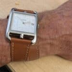 Hermes Brown calfskin leather watch band (1)