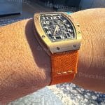 Richard Mille Orange elastic strap Nylon watch Richard Mille Orange elastic strap Nylon watch