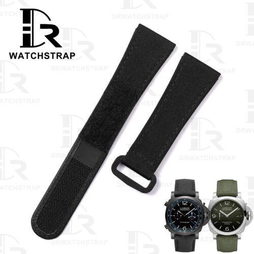 Custom Black Panerai Nylon Velcro Strap Replacement 22mm 24mm 26mm for sal (1) Custom Black Panerai Nylon Velcro Strap Replacement 22mm 24mm 26mm for sal (1)