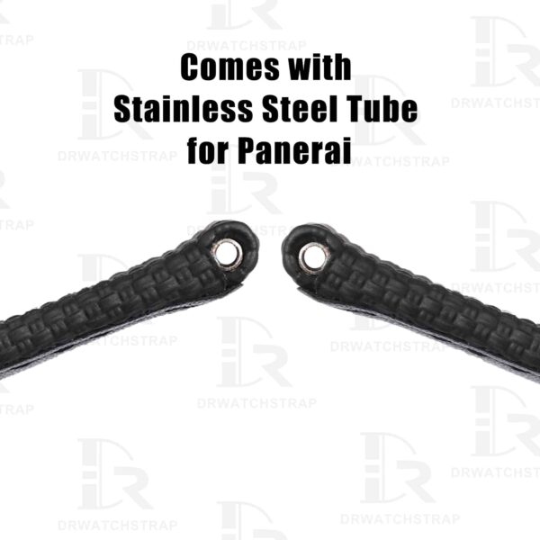 Custom Black Panerai Rubber Velcro watch Strap Replacement 22mm 24mm 26mm watch band for sal (3)