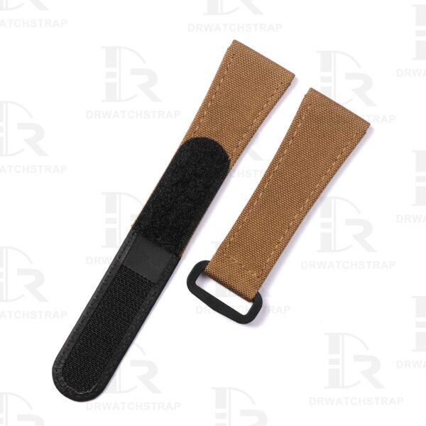 Custom Brown Panerai Nylon Velcro Strap Replacement 22mm 24mm 26mm watch bands for sal (1)
