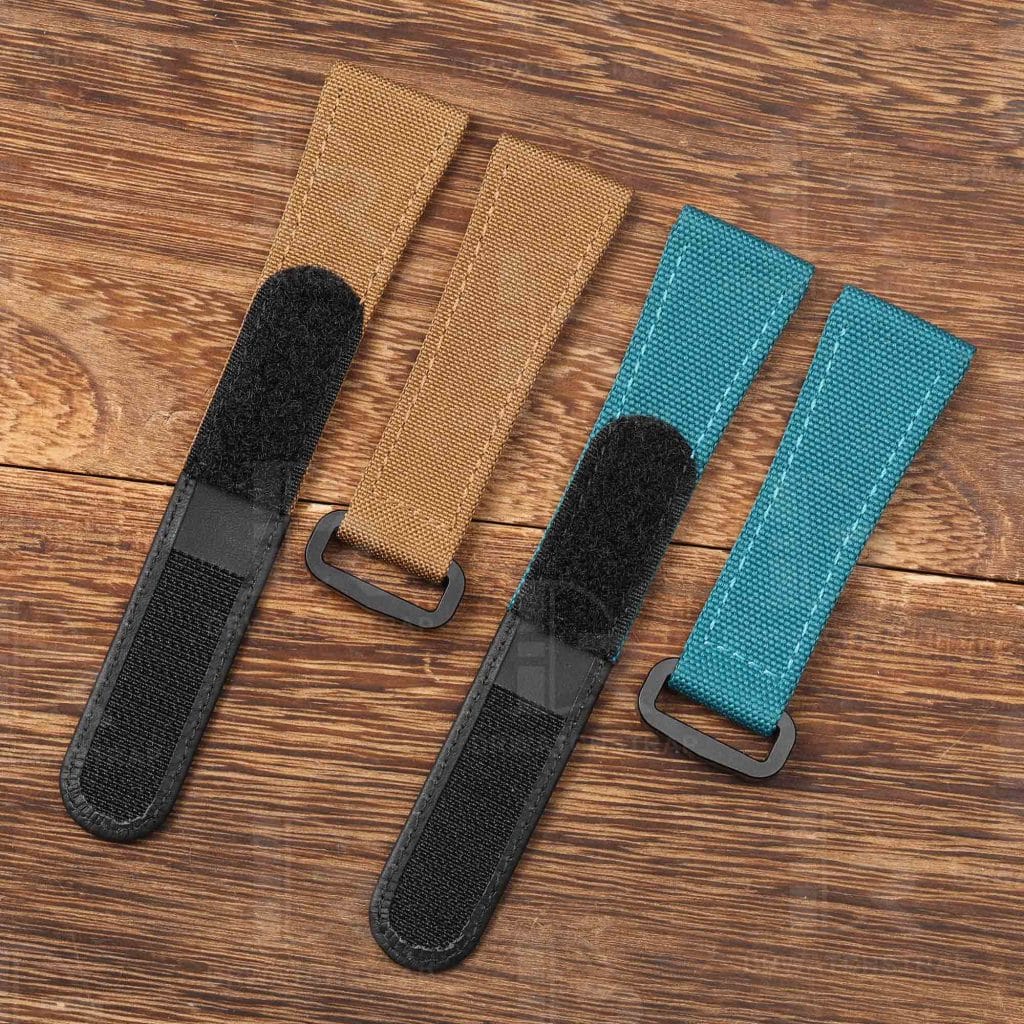 Custom Brown Panerai Nylon Velcro Strap Replacement 22mm 24mm 26mm watch bands for sal (3)